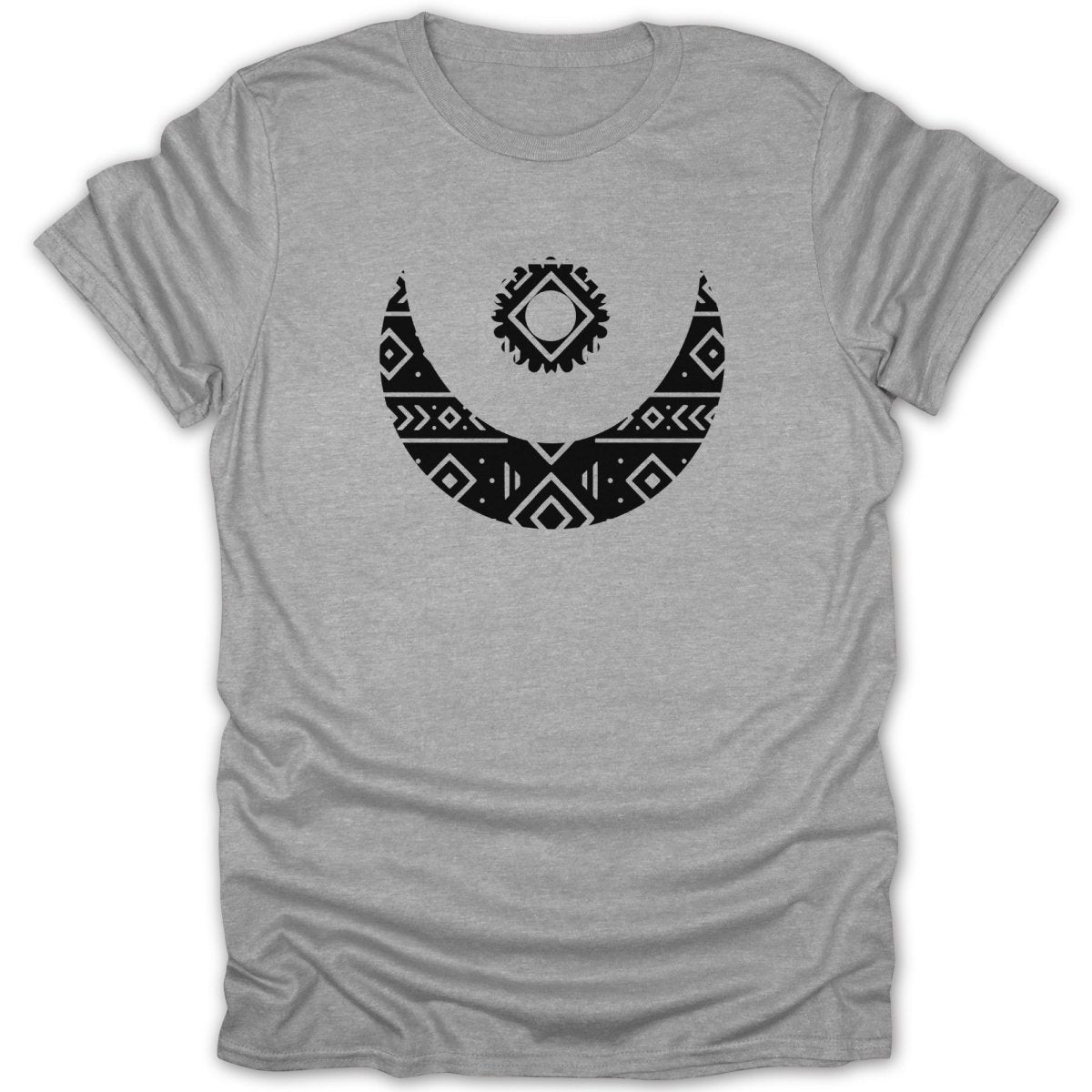 Adinkra Moon and Star Pattern Tee - Zion Threadz