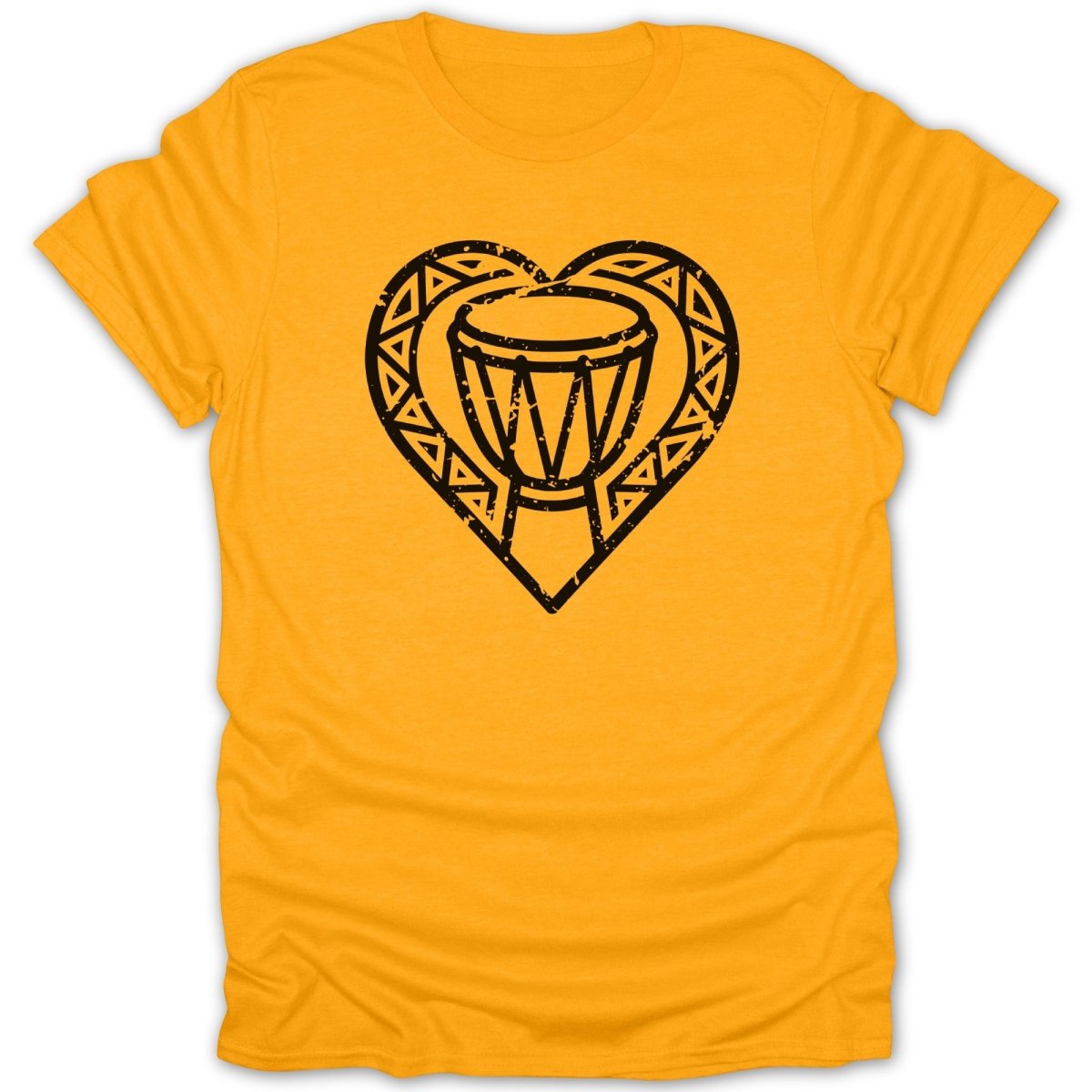 Heart Beat Drum Distressed Tee - Zion Threadz