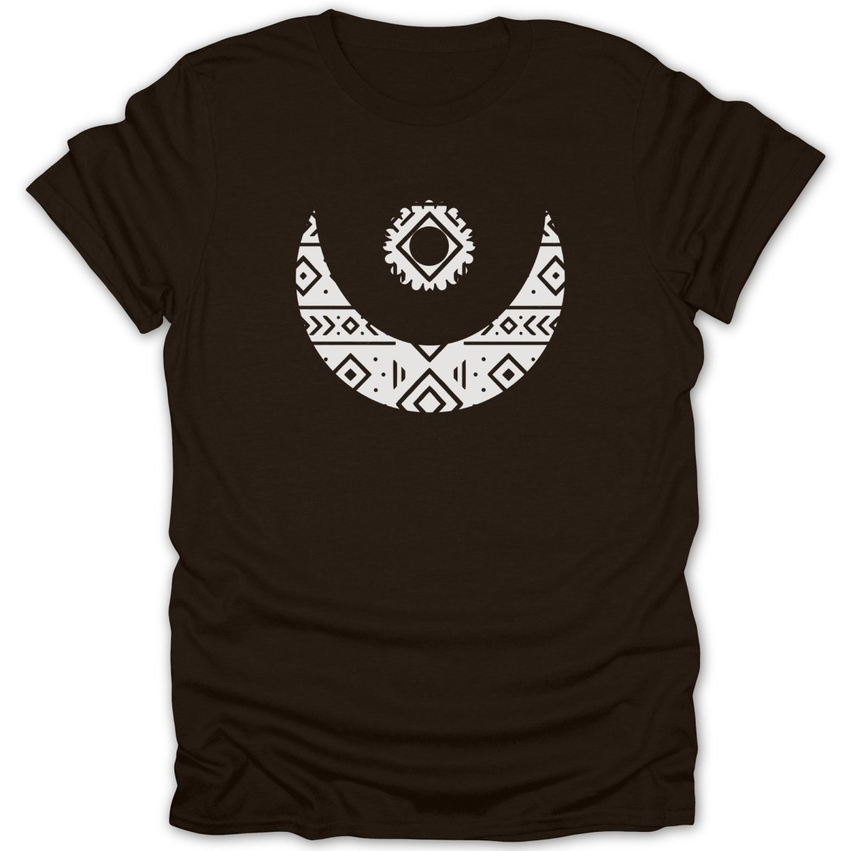 Adinkra Moon and Star Pattern Tee - Zion Threadz