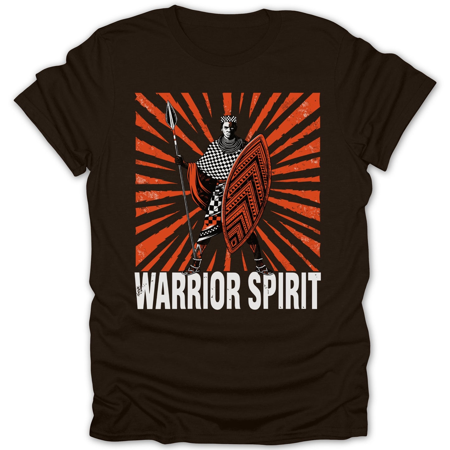 Warrior Spirit Graphic Tee with Striking Design