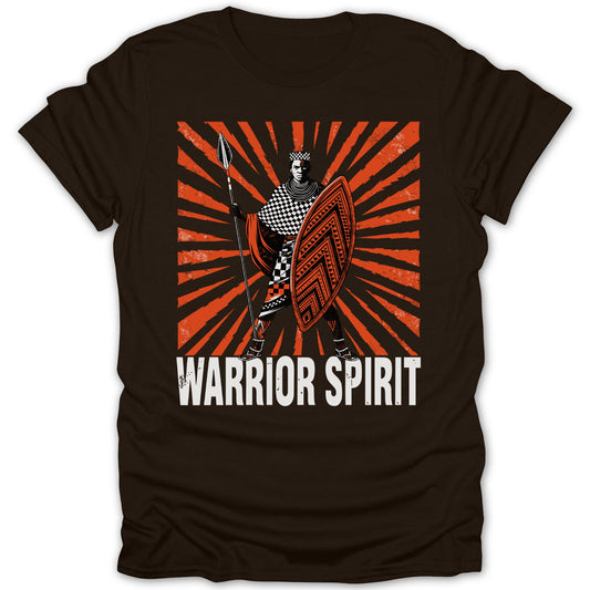Warrior Spirit Graphic Tee with Striking Design