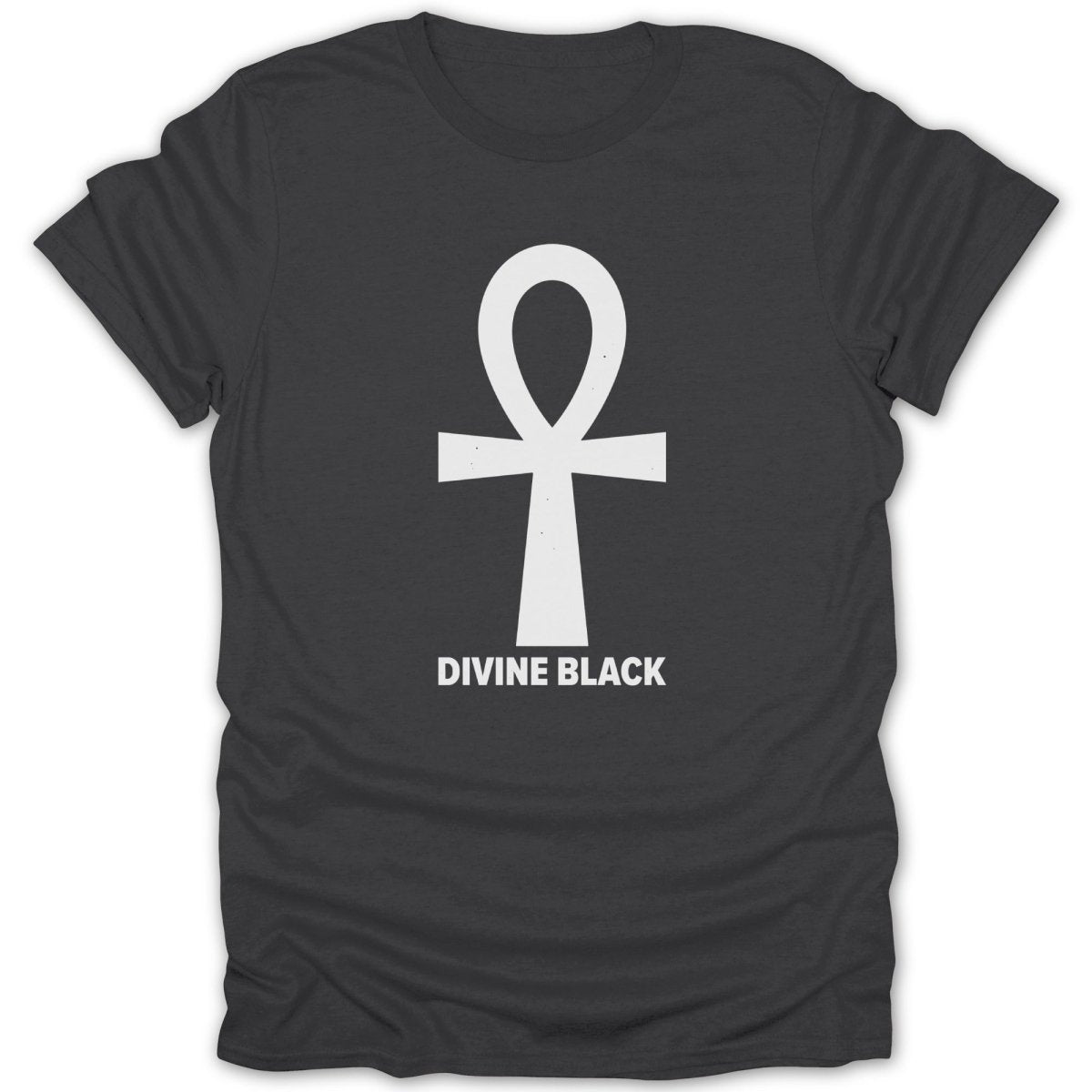 Divine Black Ankh Tee - Zion Threadz