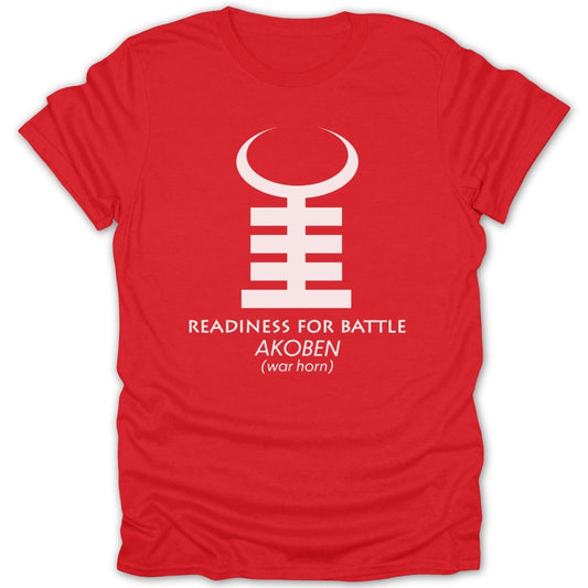 Adinkra Akoben War Horn Tee - Zion Threadz