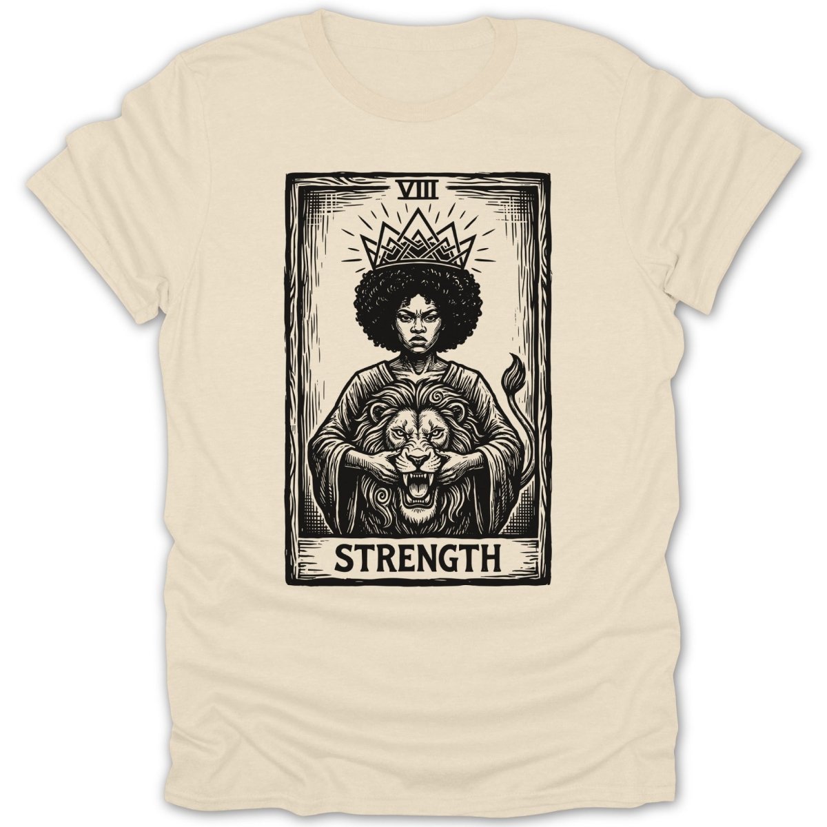 Strength Woman And Lion Tee - Zion Threadz