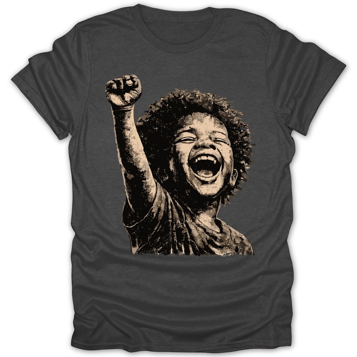 Black Boy Joy Raised Fist Tee - Zion Threadz