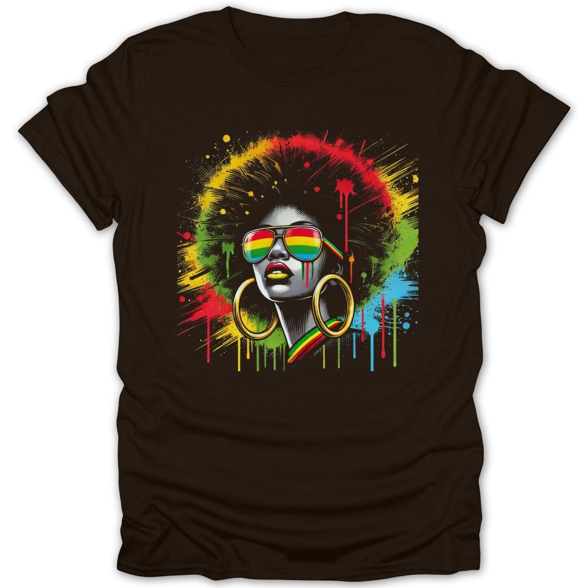 Silver Beauty Rainbow Splatter Tee - Zion Threadz