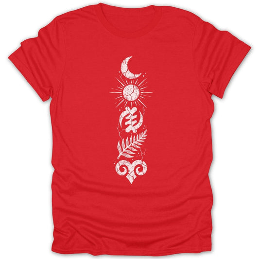 Distressed Celestial Adinkra Tee - Zion Threadz