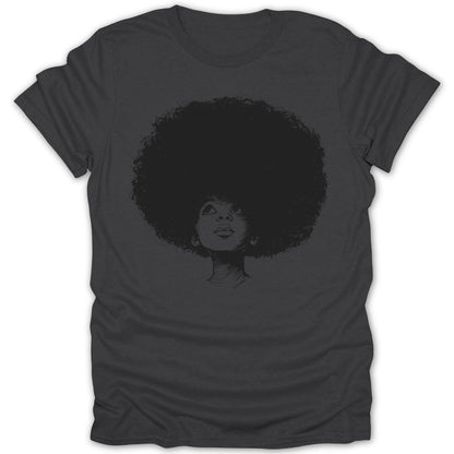 Artistic Afro Girl Portrait Tee - Zion Threadz