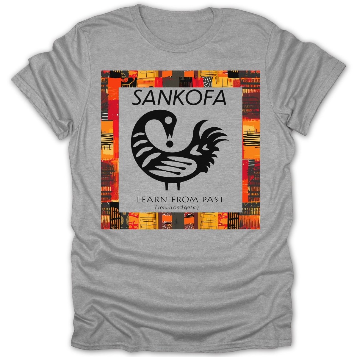 Adinkra Sankofa Color Pattern Tee - Zion Threadz
