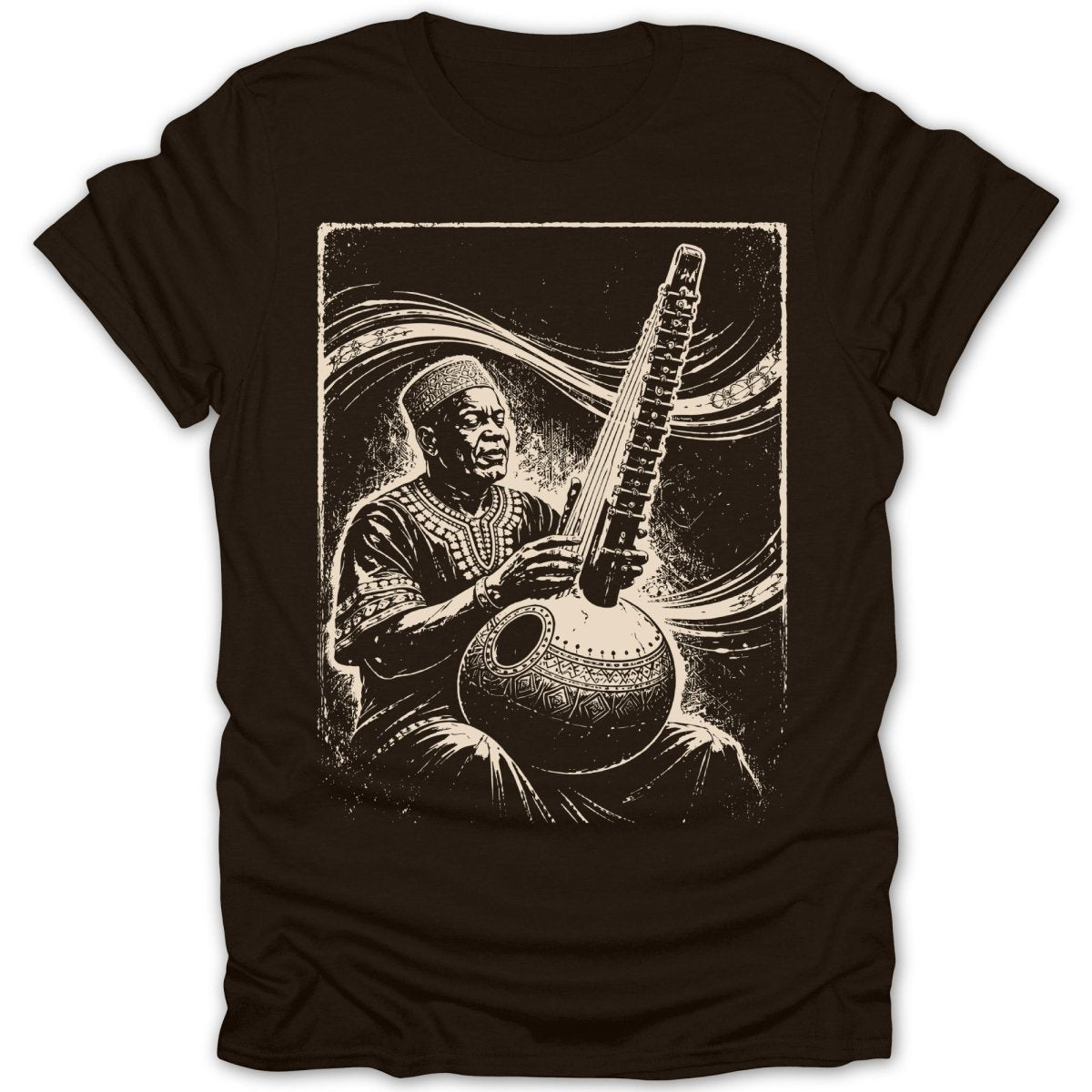 Soulful Kora Musician Tee - Zion Threadz