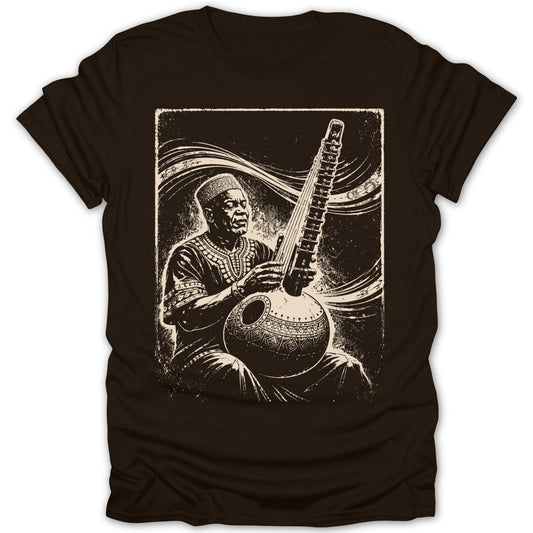 Soulful Kora Musician Tee - Zion Threadz