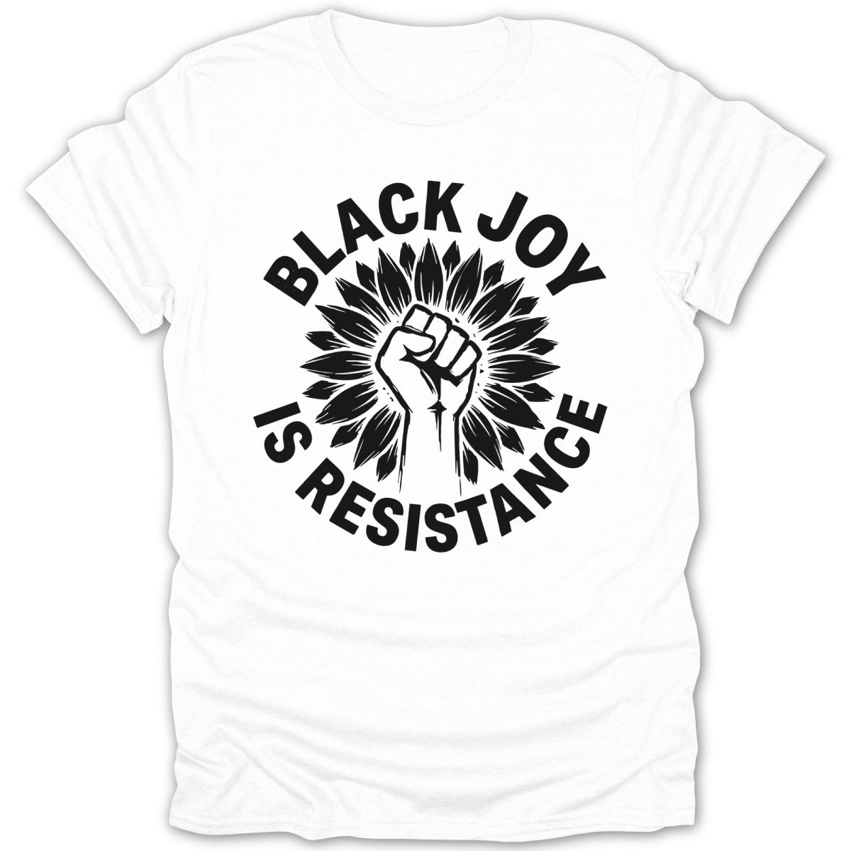 Black Joy Is Resistance BW Tee - Zion Threadz
