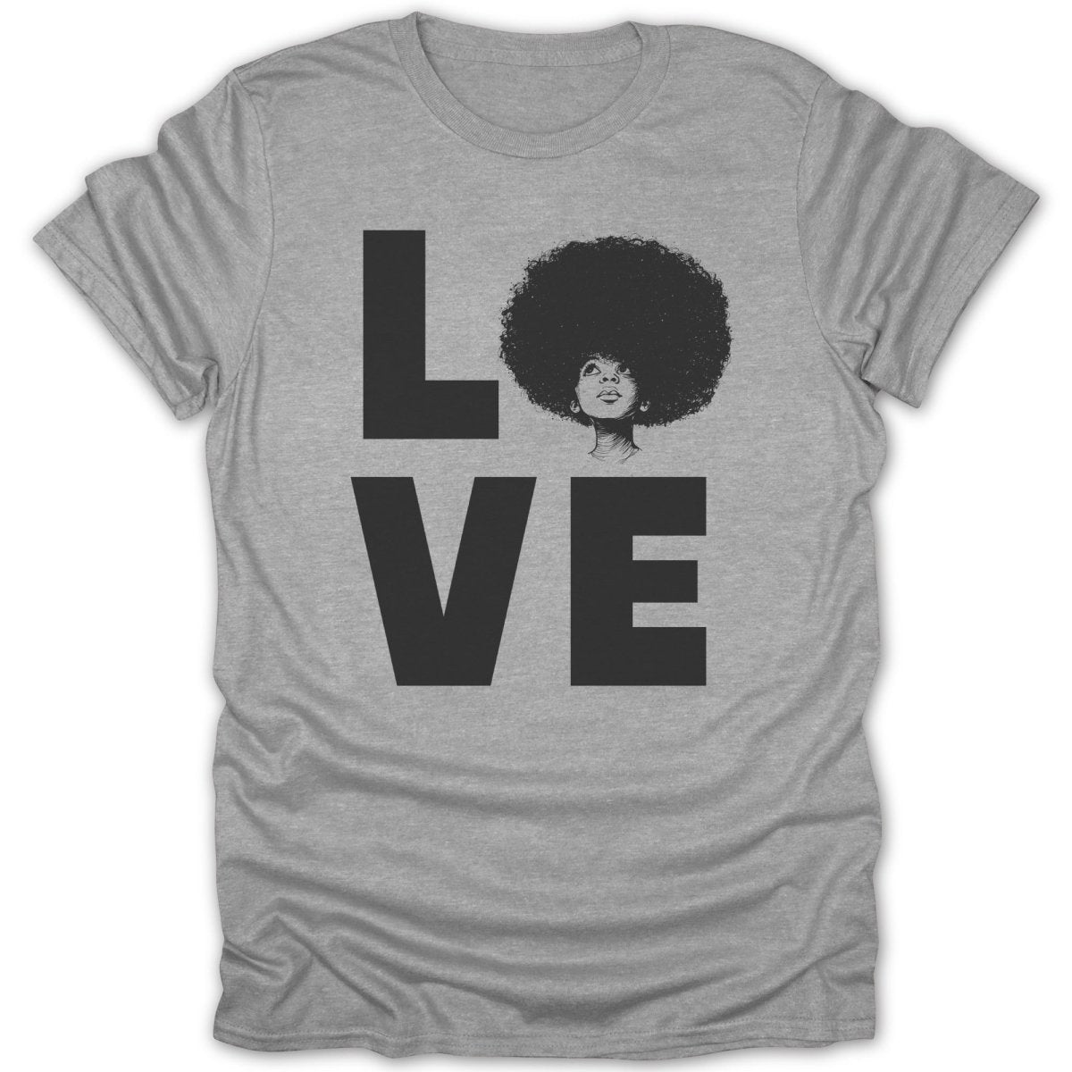 Big Love Afro Girl Tee - Zion Threadz