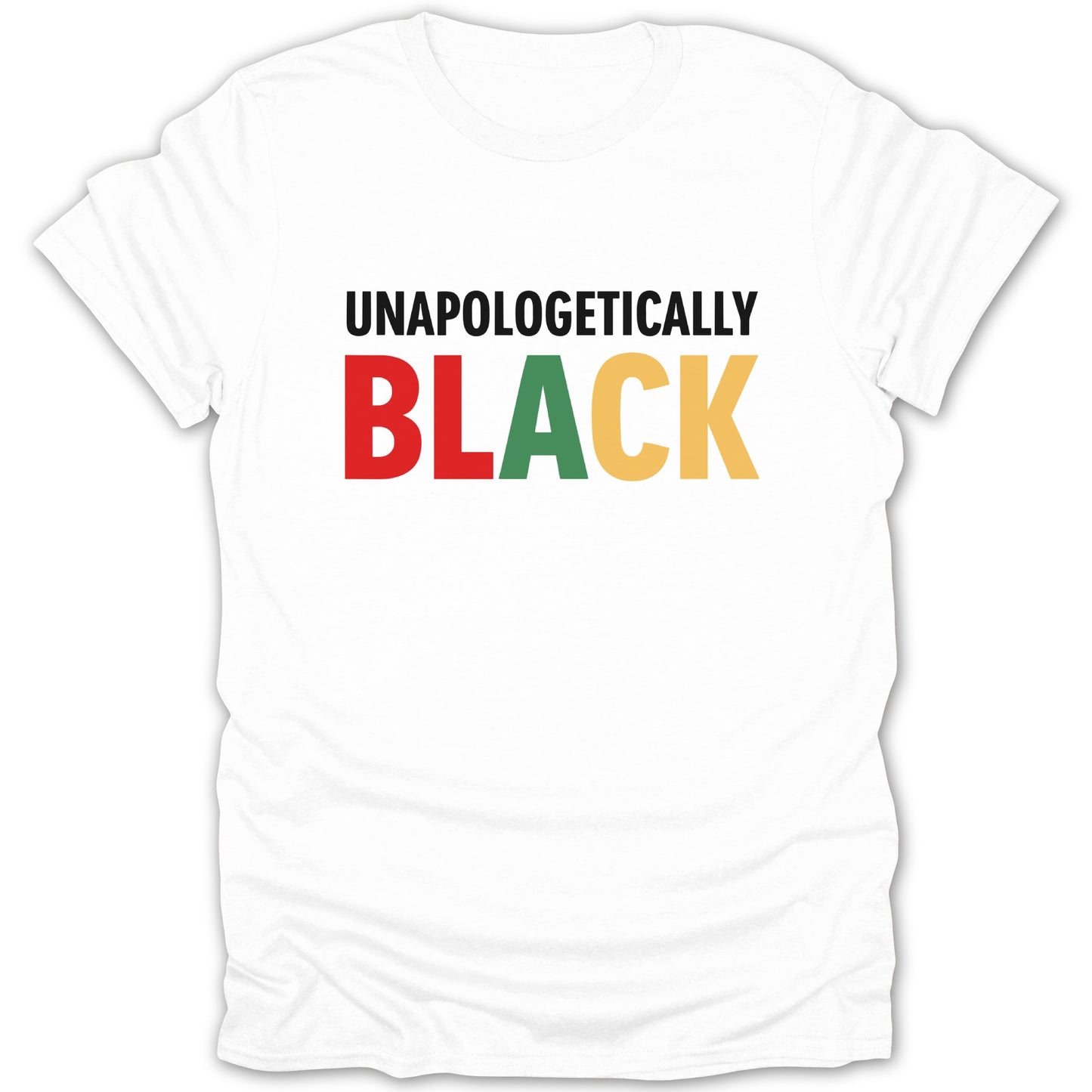 UNAPOLOGETICALLY BLACK bold statement product type