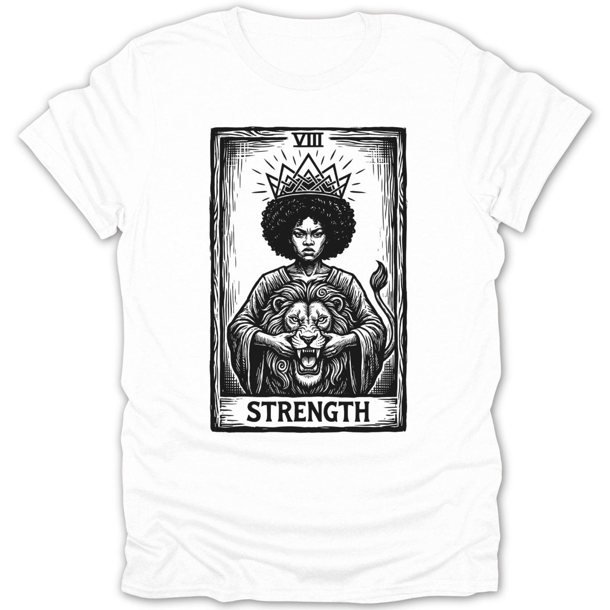 Strength Woman And Lion Tee - Zion Threadz