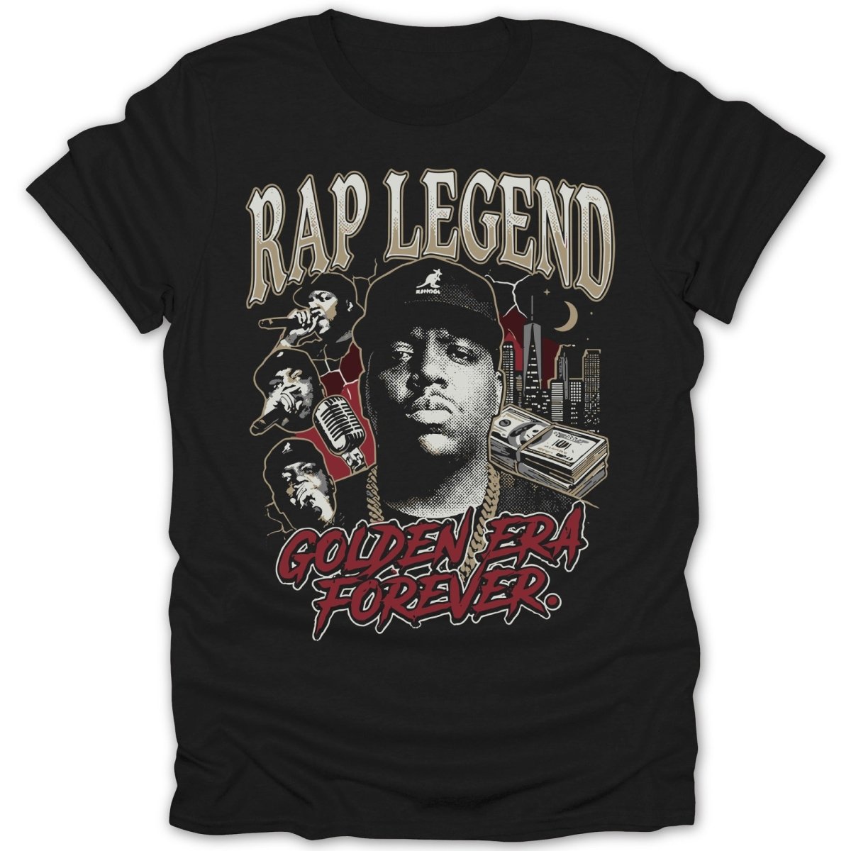 Rap Legend Golden Era Tee - Zion Threadz