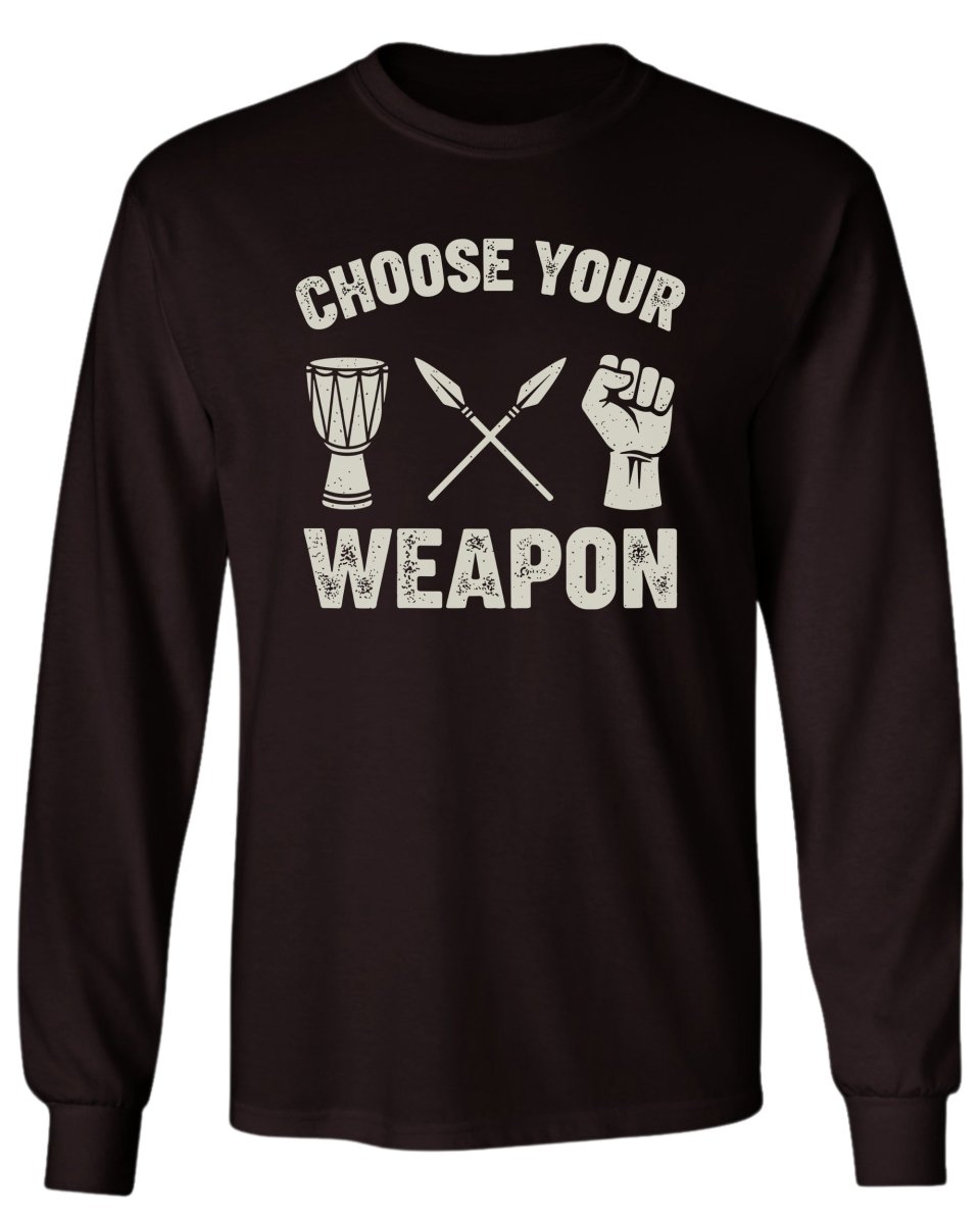 Choose Your Weapon Long Sleeve Tee - Zion Threadz