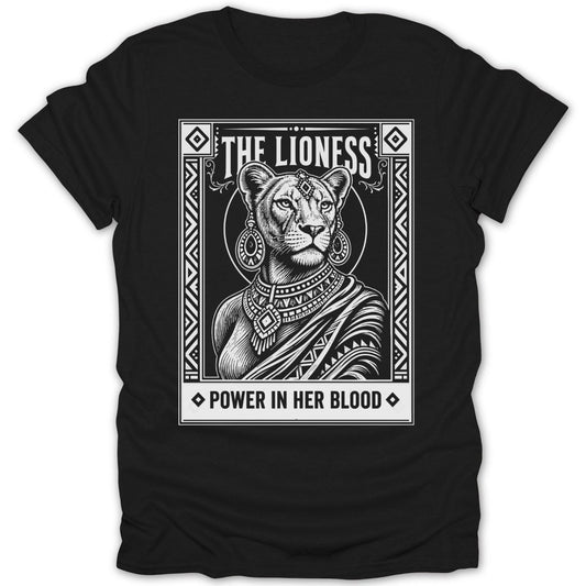 The Lioness: Power In Her Blood Tee - Zion Threadz