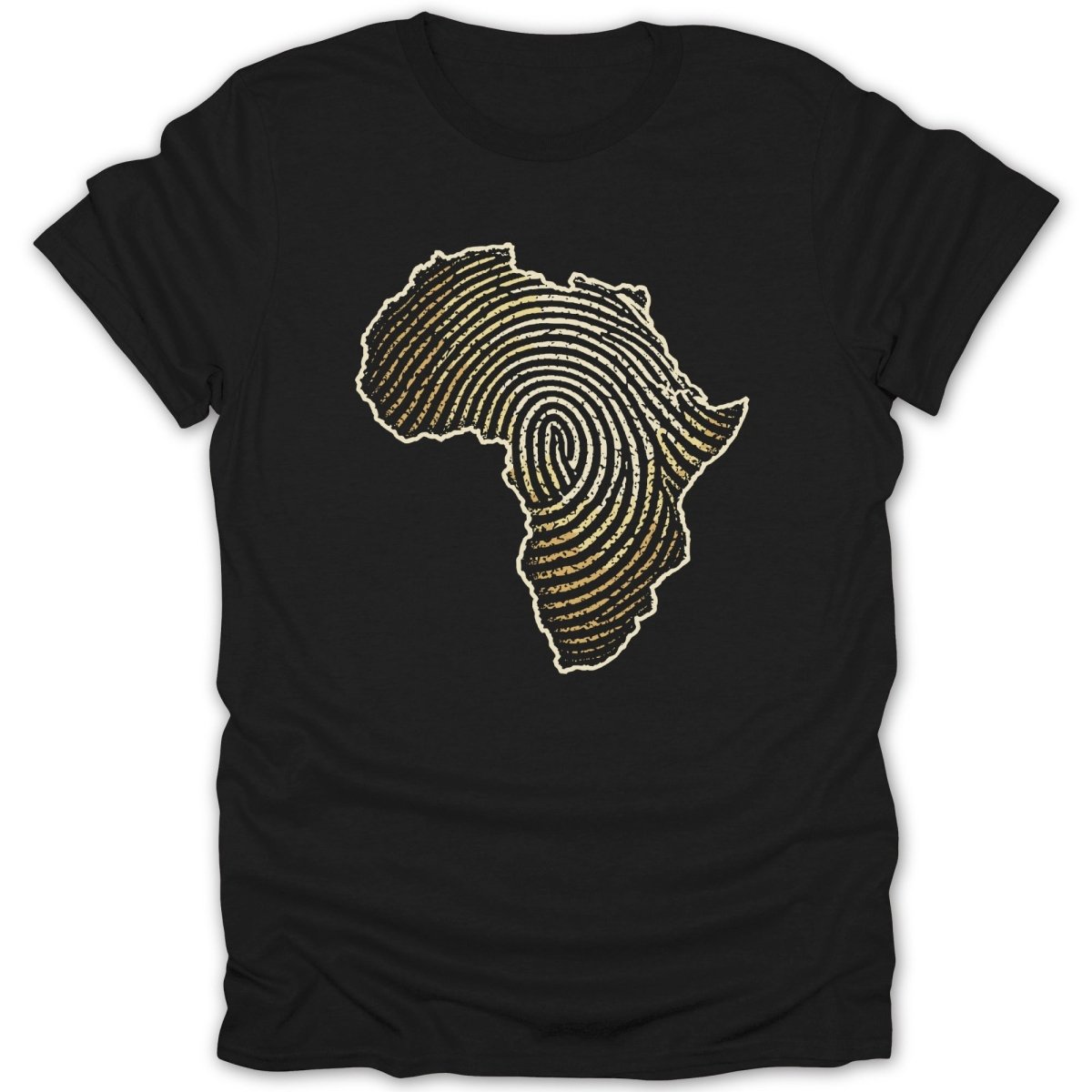 Africa Fingerprint GLD Tee - Zion Threadz