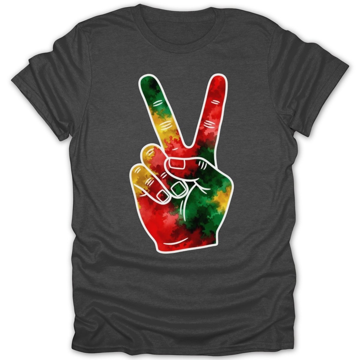 Rasta Peace Sign Tee - Zion Threadz