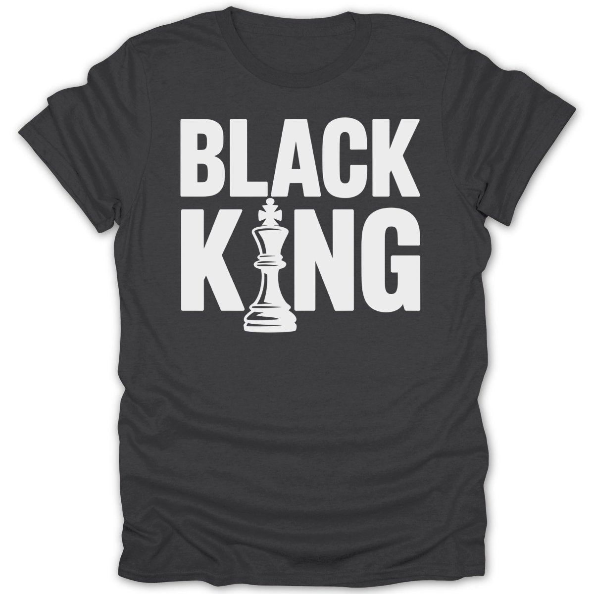 Black King Chess Piece Tee - Zion Threadz