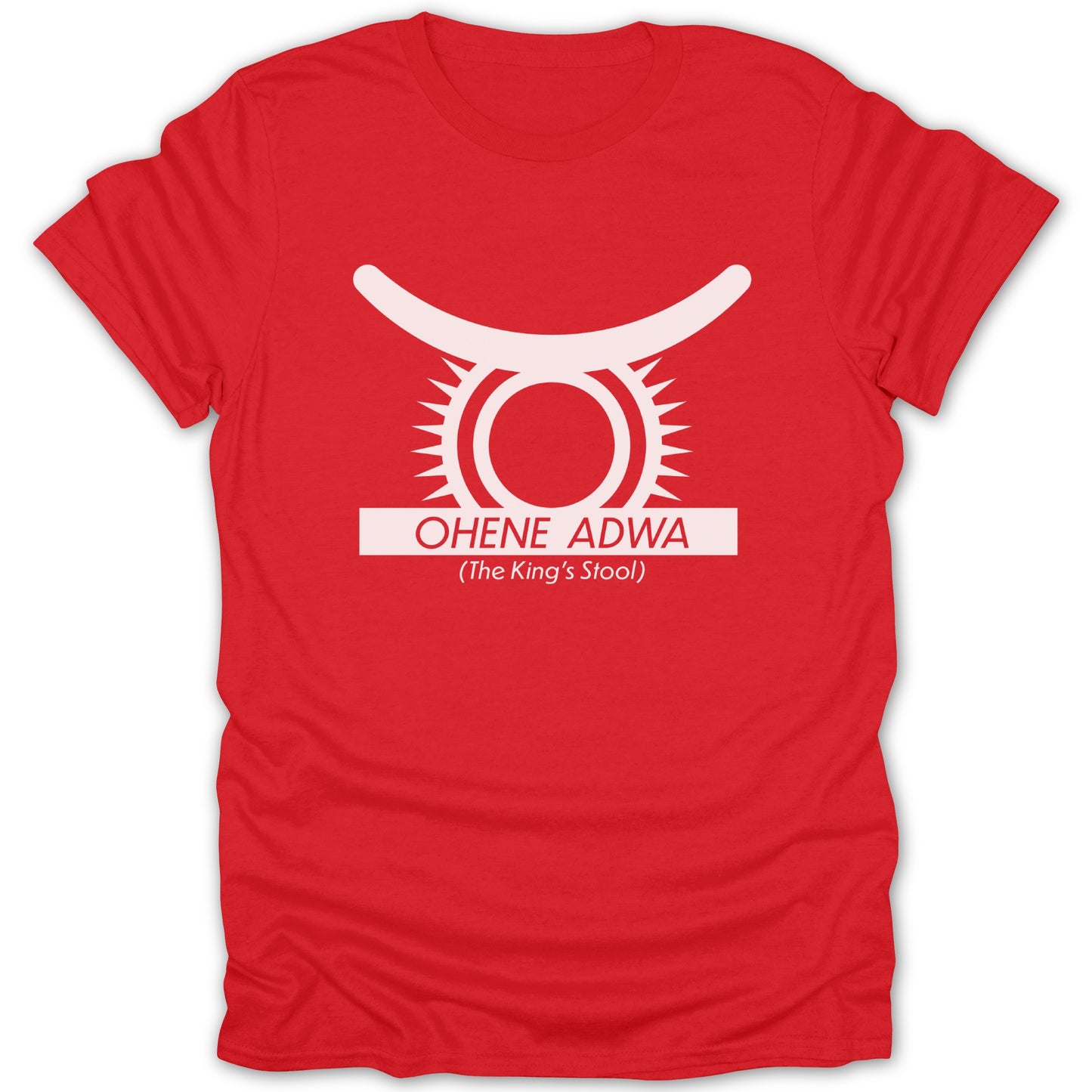 OHENE ADWA The King's Stool Graphic Red Shirt