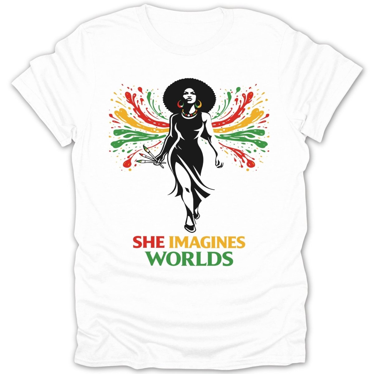 She Imagines Worlds Tee - Zion Threadz
