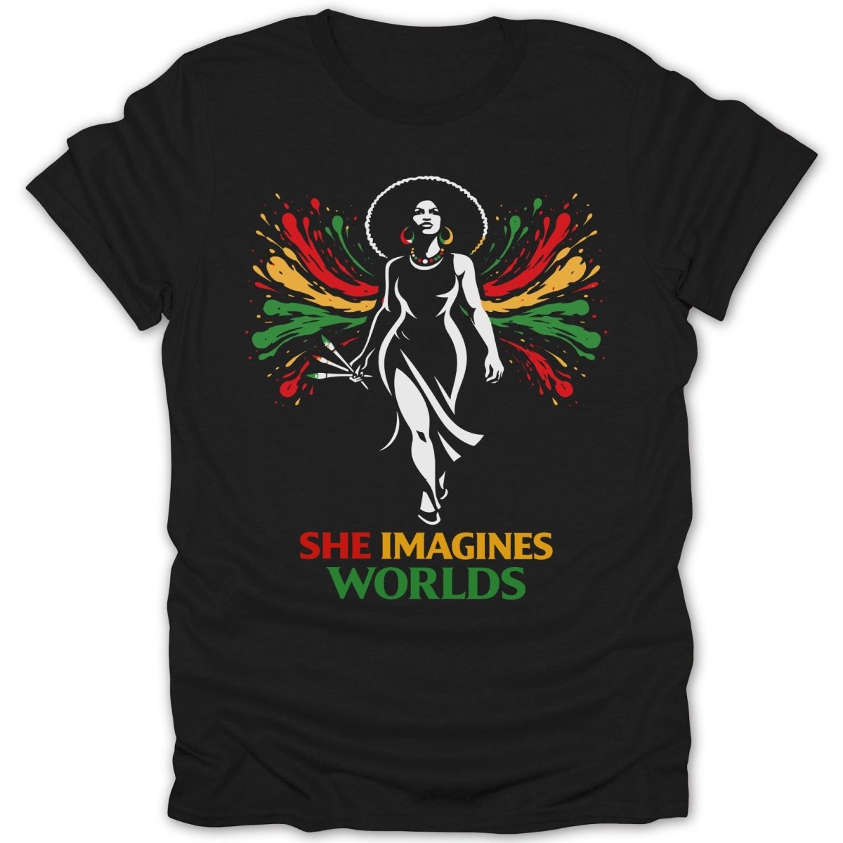 She Imagines Worlds Tee - Zion Threadz