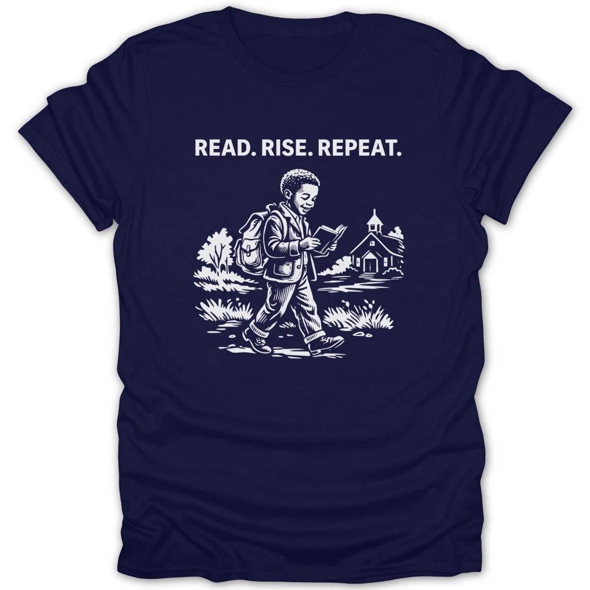Black Boy Read Rise Repeat Tee - Zion Threadz