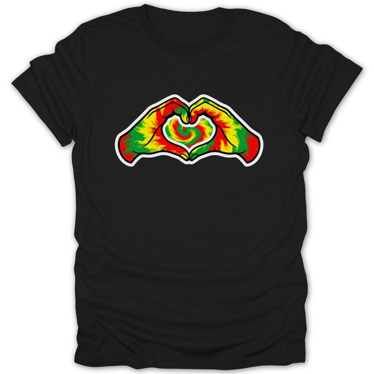 Hands Heart Rasta Tee - Zion Threadz