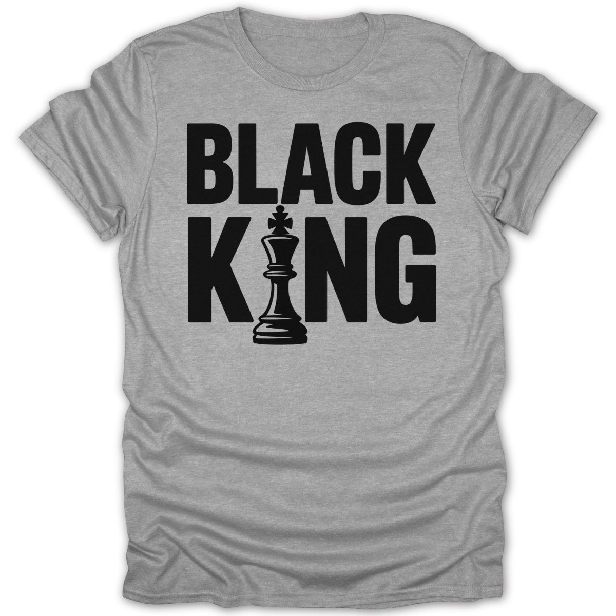Black King Chess Piece Tee - Zion Threadz