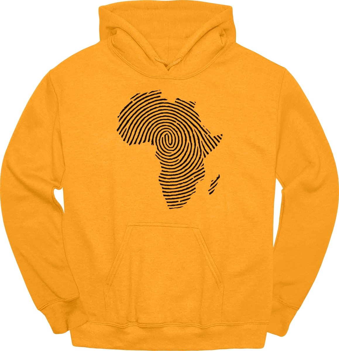 Africa Fingerprint BW Hoodie - Zion Threadz