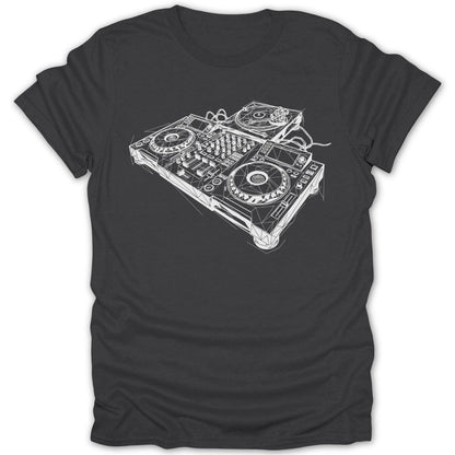 Abstract DJ Mixing Console Tee - Zion Threadz