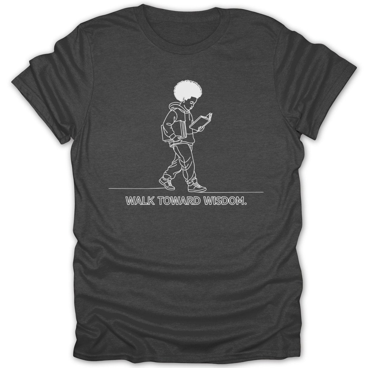 Black Boy Walk Toward Wisdom Tee - Zion Threadz