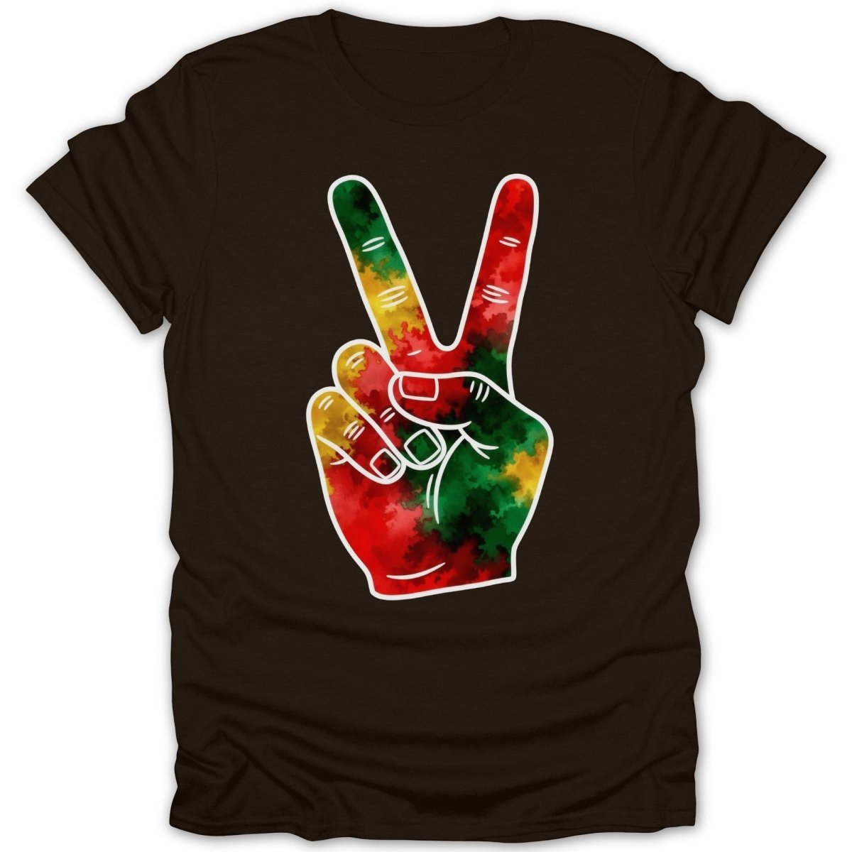 Rasta Peace Sign Tee - Zion Threadz