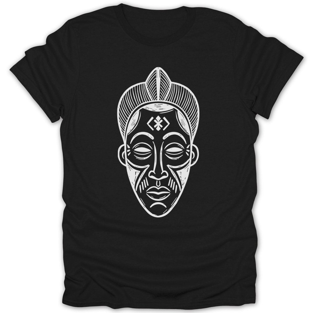 African Tribal Mask Style Tee - Zion Threadz