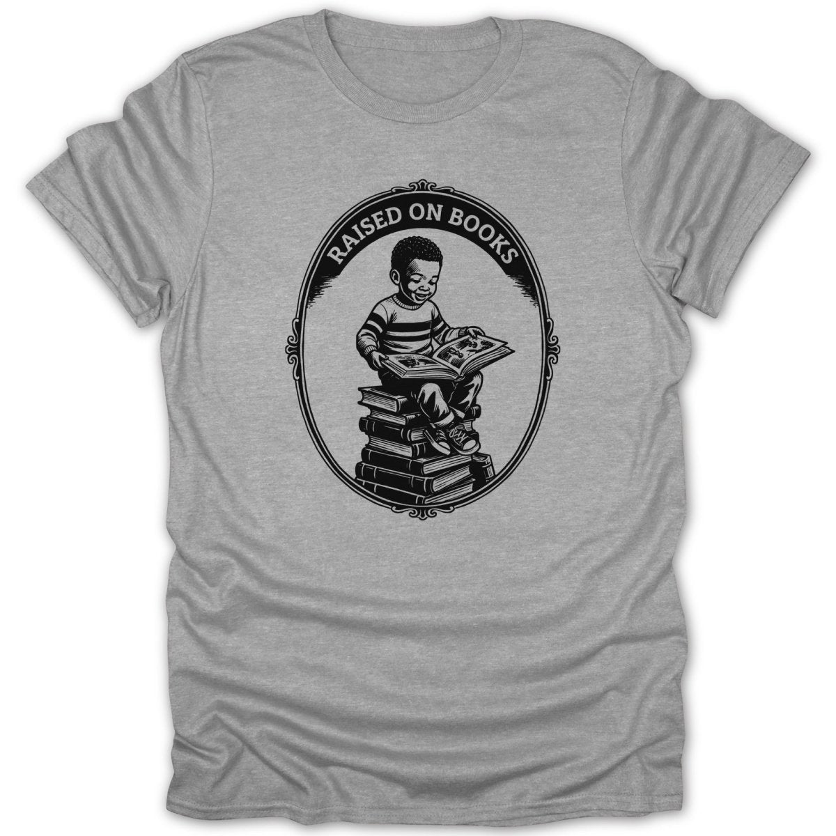 Black Boy Raised On Books Tee - Zion Threadz