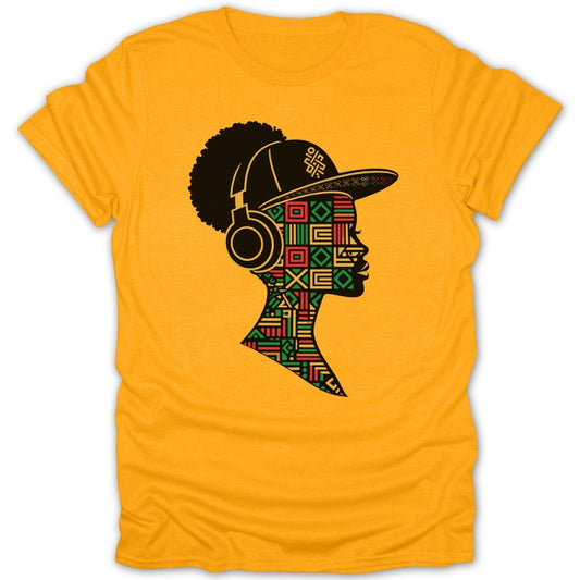 Hip Hop Female Pattern Tee - Zion Threadz