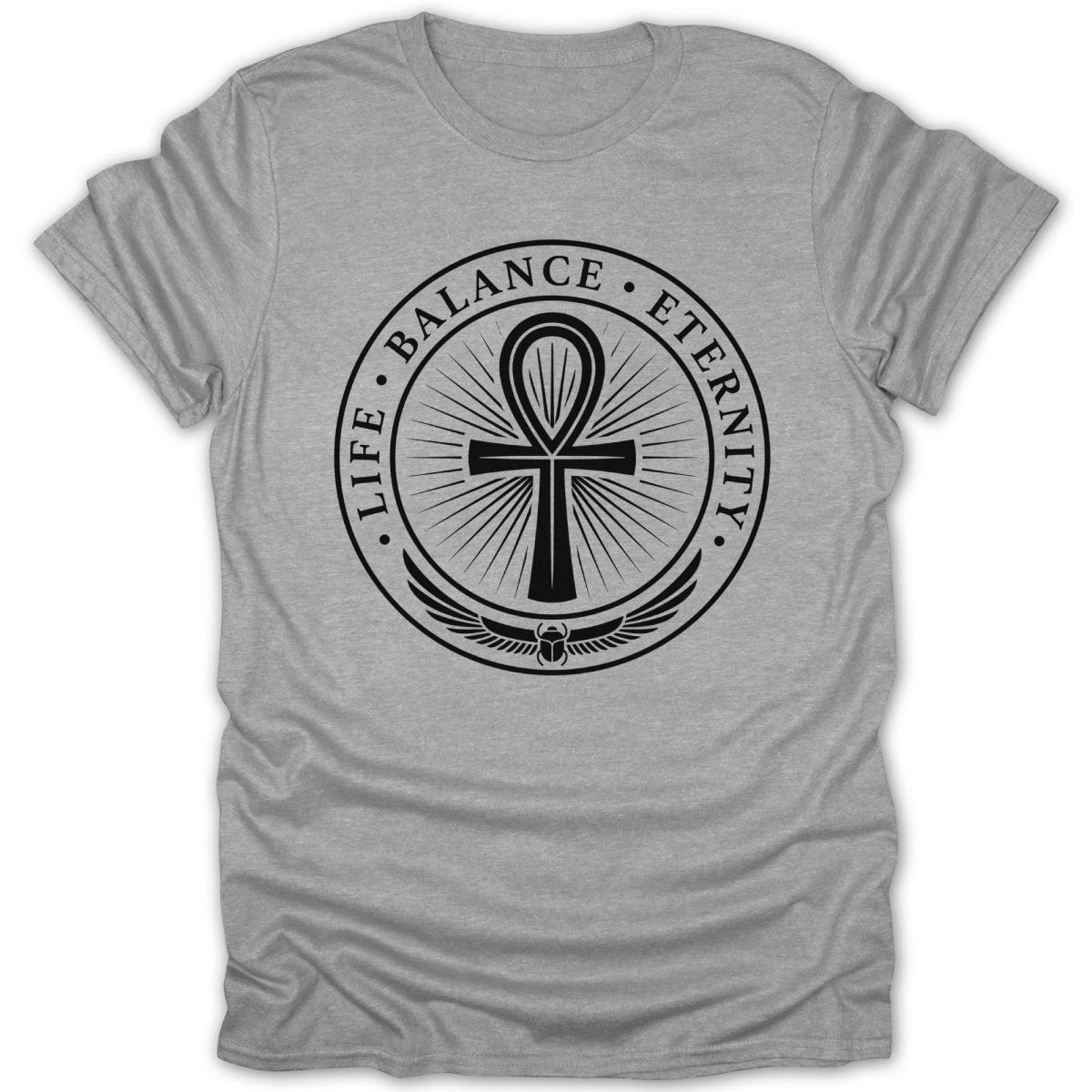 Life Balance Eternity Ankh BW Tee - Zion Threadz