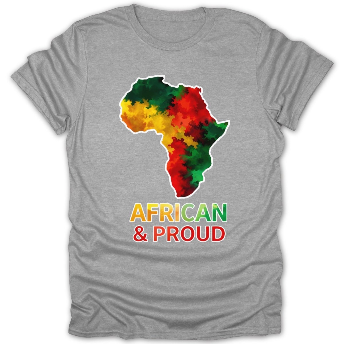 African & Proud Map Tee - Zion Threadz