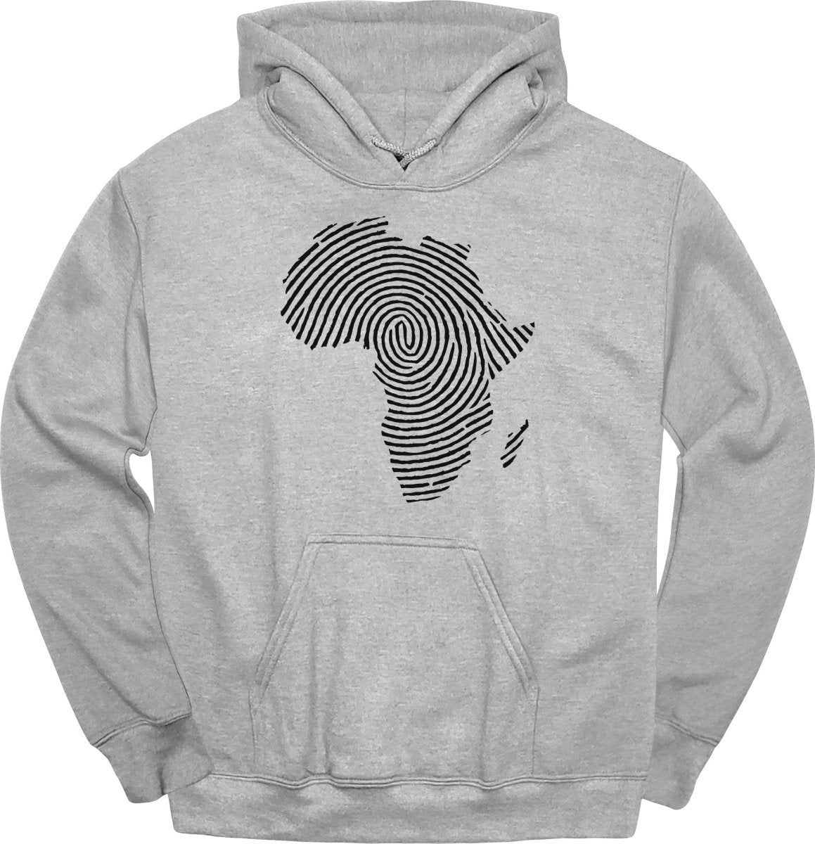 Africa Fingerprint BW Hoodie - Zion Threadz