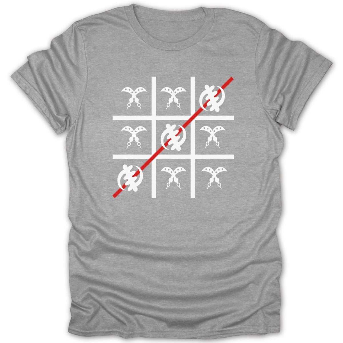 Tic Tac Toe Adinkra GOD vs War Tee - Zion Threadz