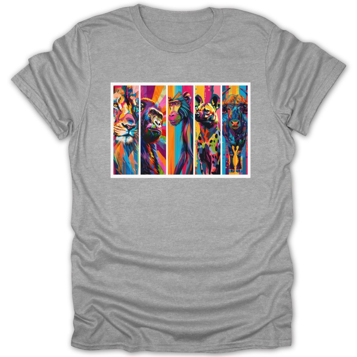 African Animals Pop Art Tee - Zion Threadz