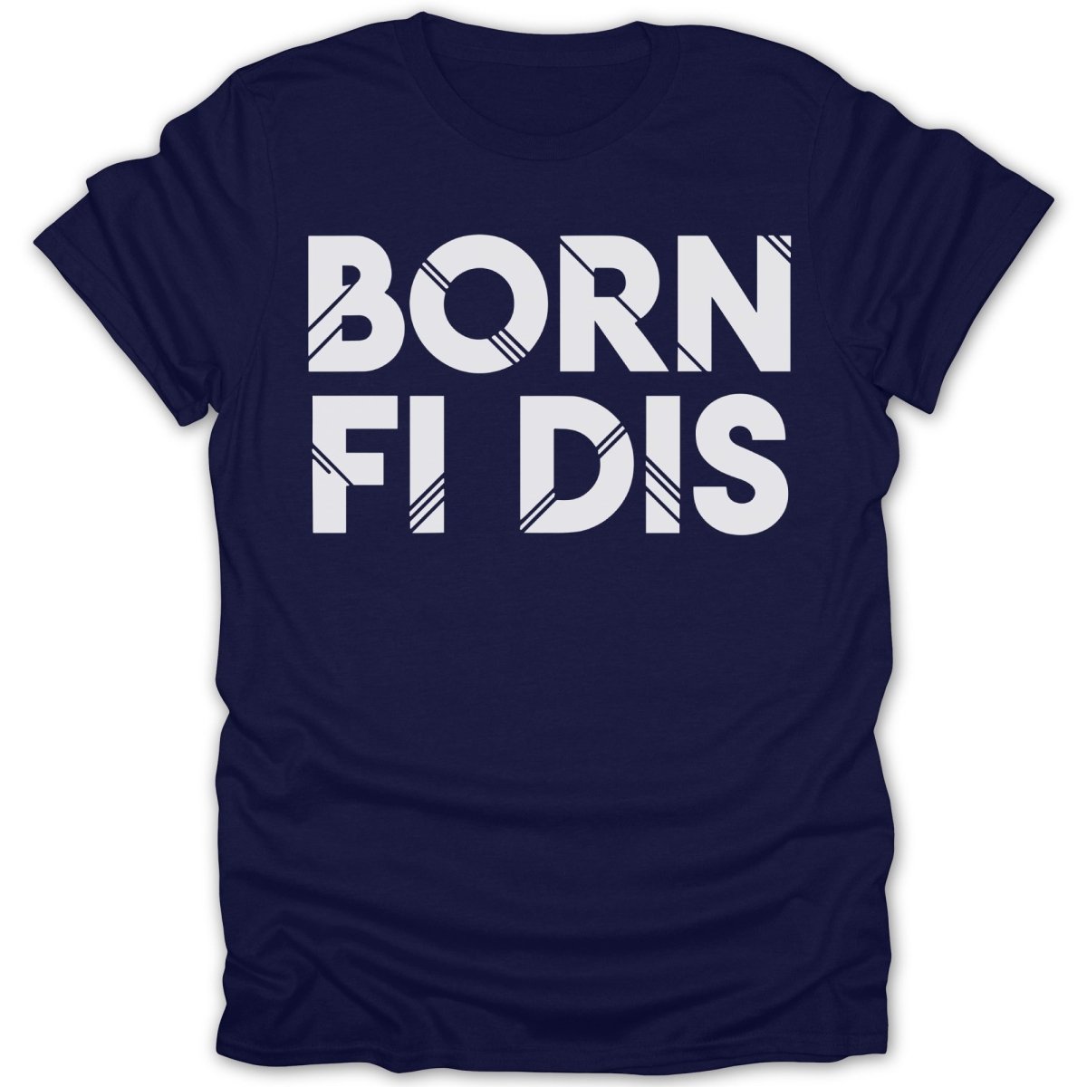 BORN FI DIS Text Tee - Zion Threadz