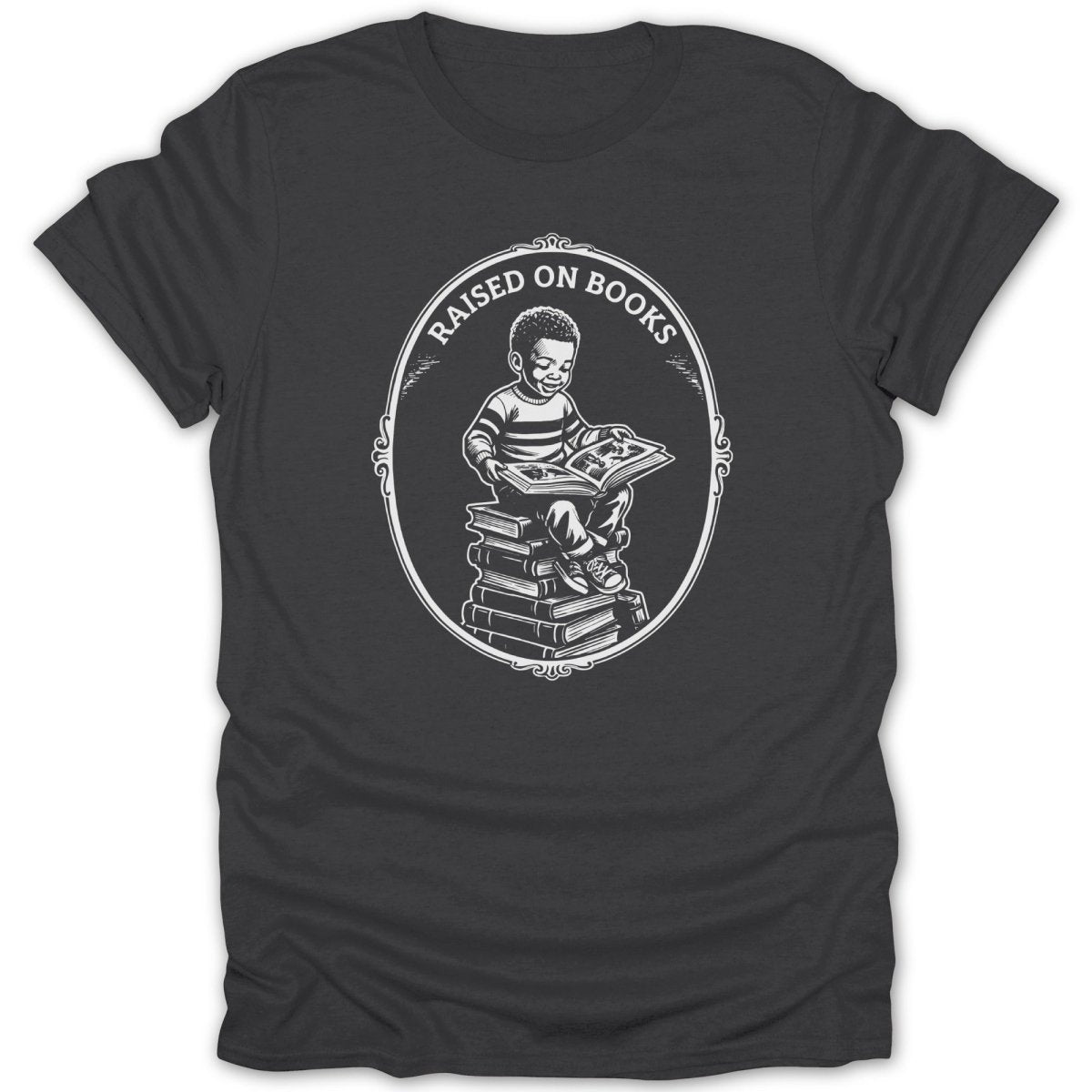 Black Boy Raised On Books Tee - Zion Threadz
