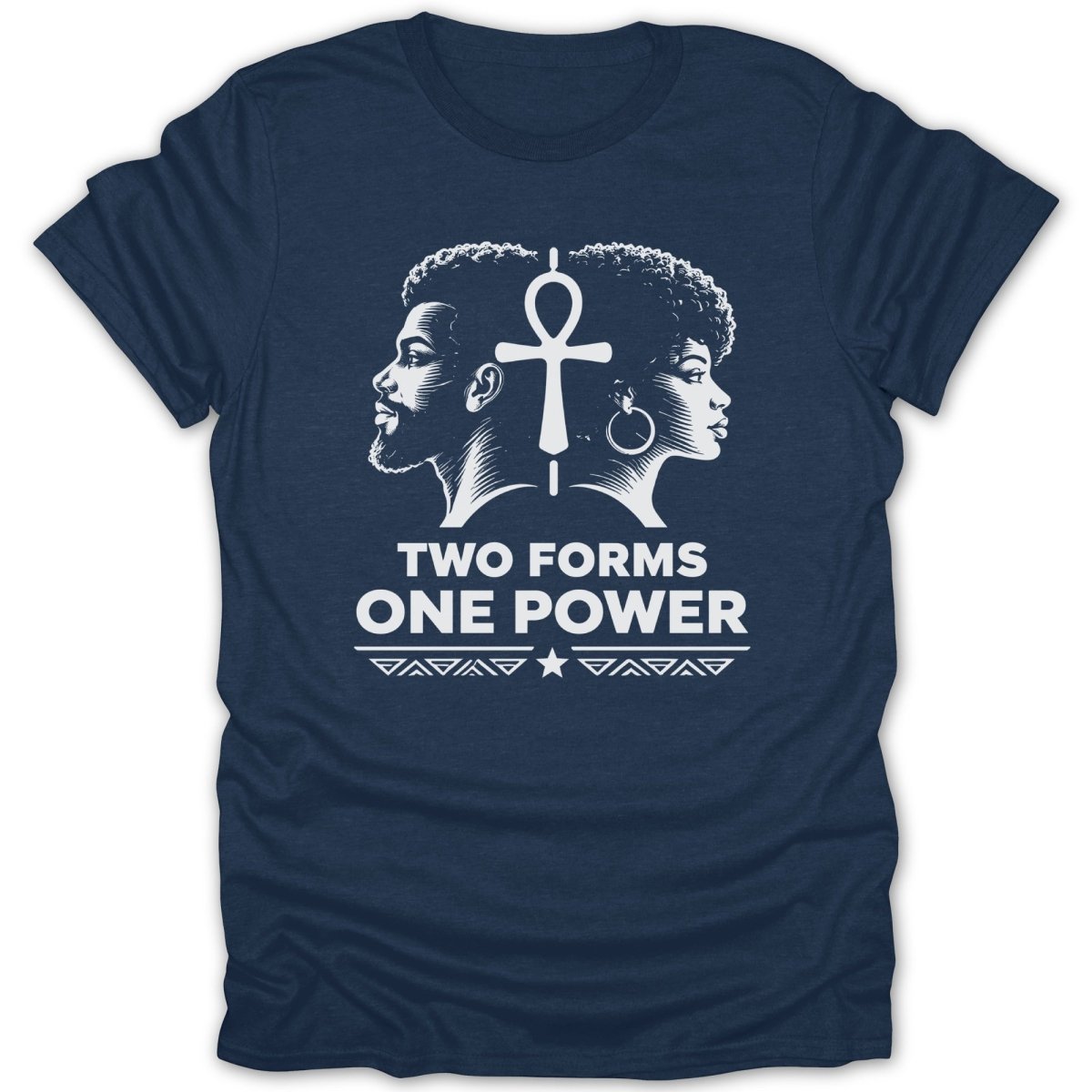 Two Forms One Power Ankh Tee - Zion Threadz