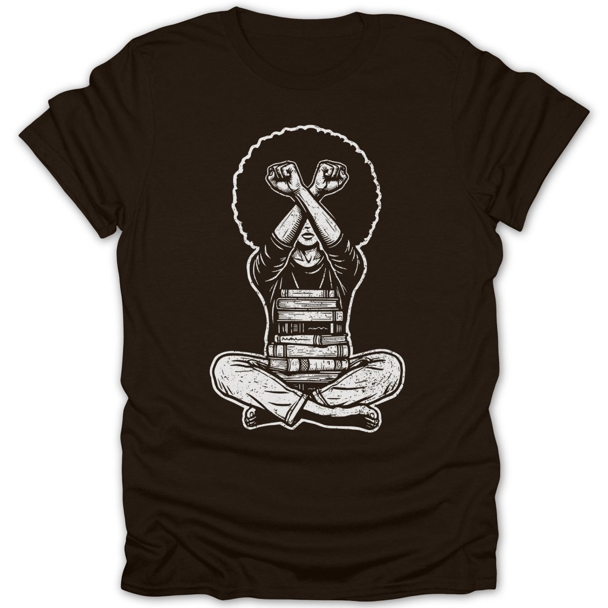 Knowledge Is Power Distressed Tee - Zion Threadz