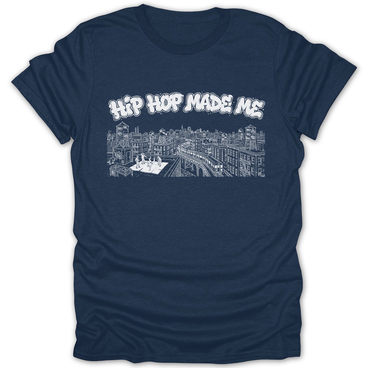 Hip Hop Made Me Cityscape Graphic T-shirt