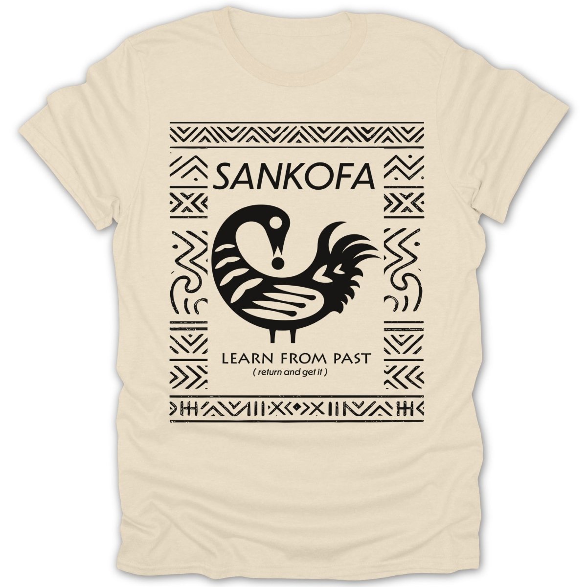 Sankofa Adinkra Pattern Tee - Zion Threadz