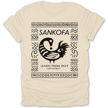 Sankofa Adinkra Pattern Tee - Zion Threadz